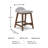 Munana Upholstered Counter Stool with Solid Wood Frame-87749361
