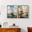 NAUTICAL Series CCCCXV - Reproduction encadrée de qualité supérieure - prêt à être accroché - aucun clou requis - aucun clou requis-1555799219-1555799180