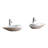 Vitreous China Oval Vessel Bathroom Sink