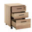 Armoire polyvalente moderne, couleur chêne, 17,7 x 24,8 x 20,1 pouces | 100% panneau de particules enduit de mélamine, épaisseur: 0,6 pouce | Solution de rangement élégante pour la maison et le bureau, finition brune élégante, durable et fonctionnelle