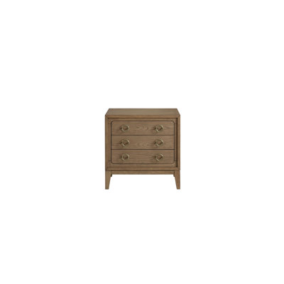 3 Drawer Nightstand With USB In Latte Finish