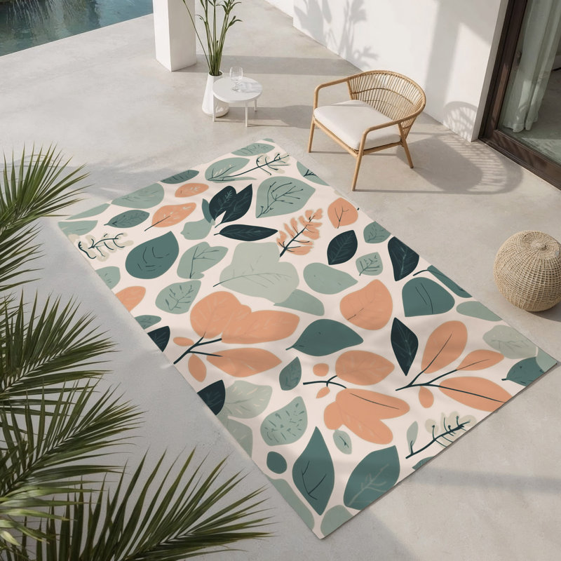 Tapis intérieur et extérieur Earthound Melody, Rectangulaire 2 pi x 3 pi
