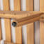 Canapé d'extérieur en bois d'acacia Terassi 3 places avec finition en teck clair et coussins beiges pour une assise durable et élégante.