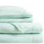 , Grand drap 4 pièces, 100% molleton, doux, confortable, boulochage, lavable à la machine, drap plat, taies d'oreiller ajustées, matelas de 16 po