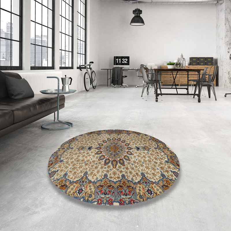 Farhin Oriental Indoor Rug, Round 8'