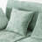 Full-compressed Curved Chaise Lounge Sofa With 4 Throw Pillows And 2 Cup Holders-614011705