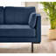 Ainaro Luxury Velvet 2 Seater Sofa With Cushions - Simple Sleek Modern Style Design-260776115