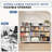 TV Stand for up to 55 inch TV, Entertainment Center with LED Lights & Charging Station, TV Media Console Table with 9 Fabric Drawers and Open Shelves, Storage Dresser-2119159245