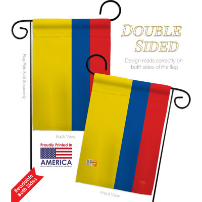 Double Sided 18.5'' H x 13'' W Polyester Flag Set