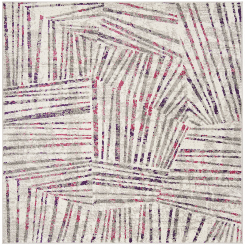 Cosner Skyler Performance Geometric Rug, Square 6'7"