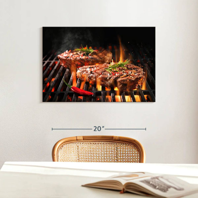 Yarlin Sizzling Beef Steaks, 16" H x 24" W