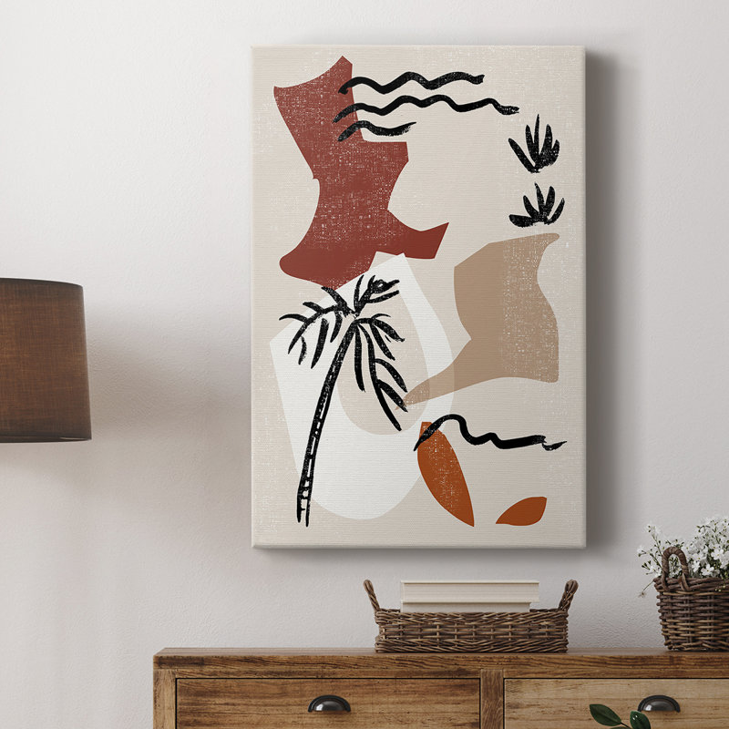 Soft Palms II - galerie sur mesure, H 36 po x l 24 po