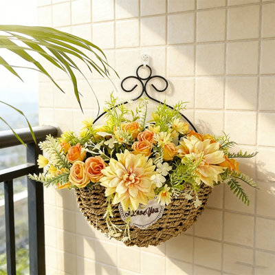 Wall-Mounted Artificial Flower