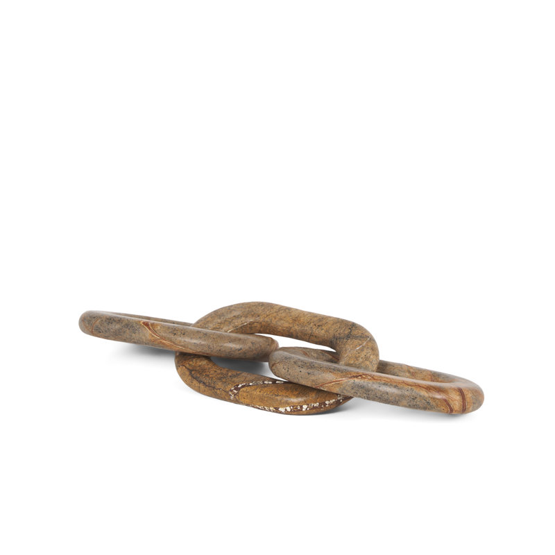 Objet de décoration Pinehurst, H 0,94 po x l 14 po x P 4 po, Rouge / brun