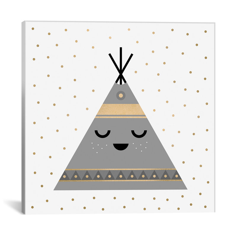 Art sur toile Aherin Little Teepee, H 18 po x l 18 po x P 1,5 po