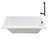66" x 34" Acrylic Soaking Drop-In Bathtub, Drain Included-97545249