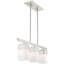 Lustre classique à 3 lumières avec détails en cristal Bakary