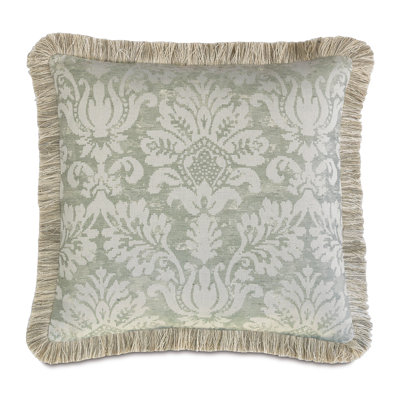 Lourde Fringed Cotton Blend Throw Pillow