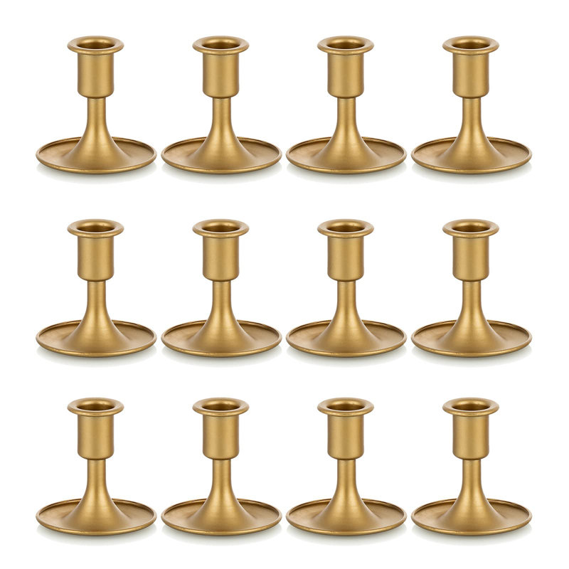12pcs Candlestick Holders Taper Candle Holders