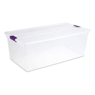 Contenant de rangement avec couvercle transparent Sterilite
