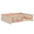 Space-Saving Wood Platform Bed With Guardrail And Storage Shelves-823959045-823959046