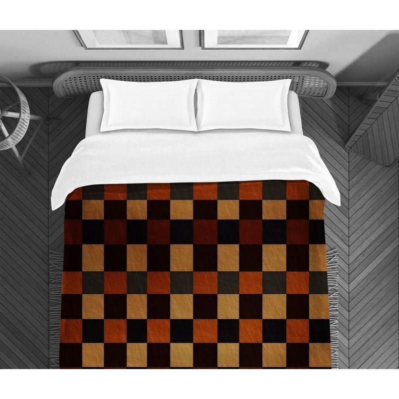 Polyester Checkered Comforter, Queen Comforter