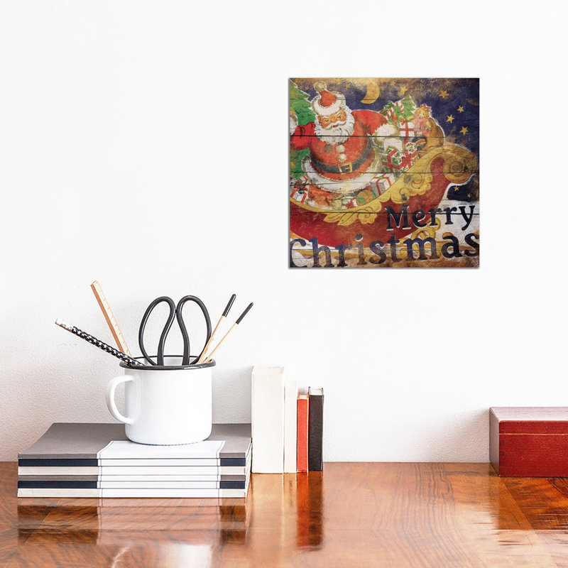 Santa Christmas by Jace Grey - Wrapped Canvas Print, 30.48 cm H x 30.48 cm W