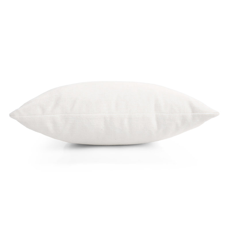 Legato Square Indoor/Outdoor Pillow Cover & Insert, 18" x 18", Shell