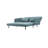 61"W Gray Fabric Convertible Loveseat Sleeper With Pillows