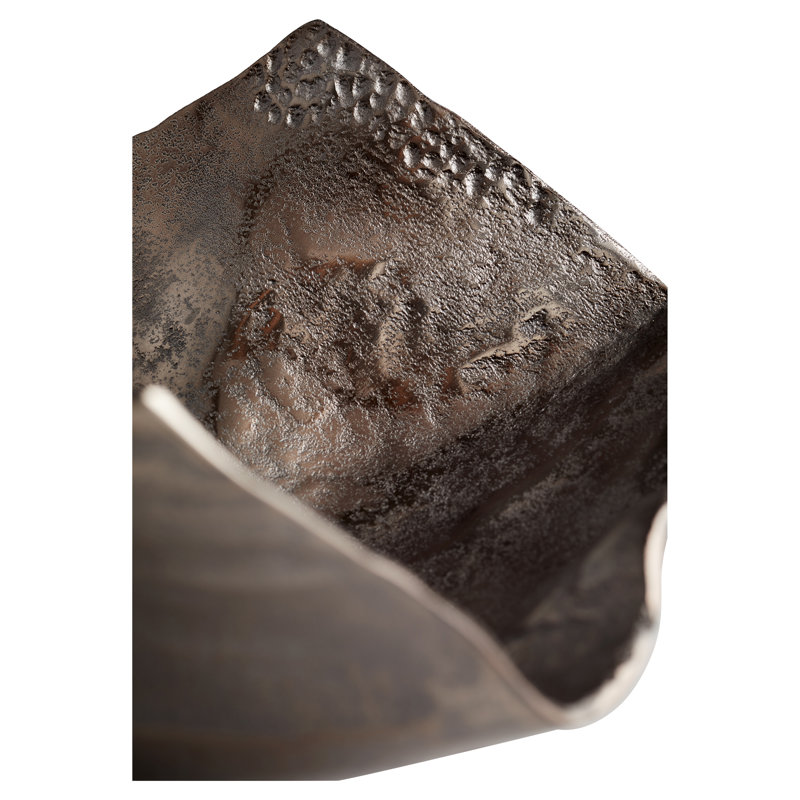 Bauhaus Aluminum Decorative Tray, 6.5" H x 20.25" W x 19" D