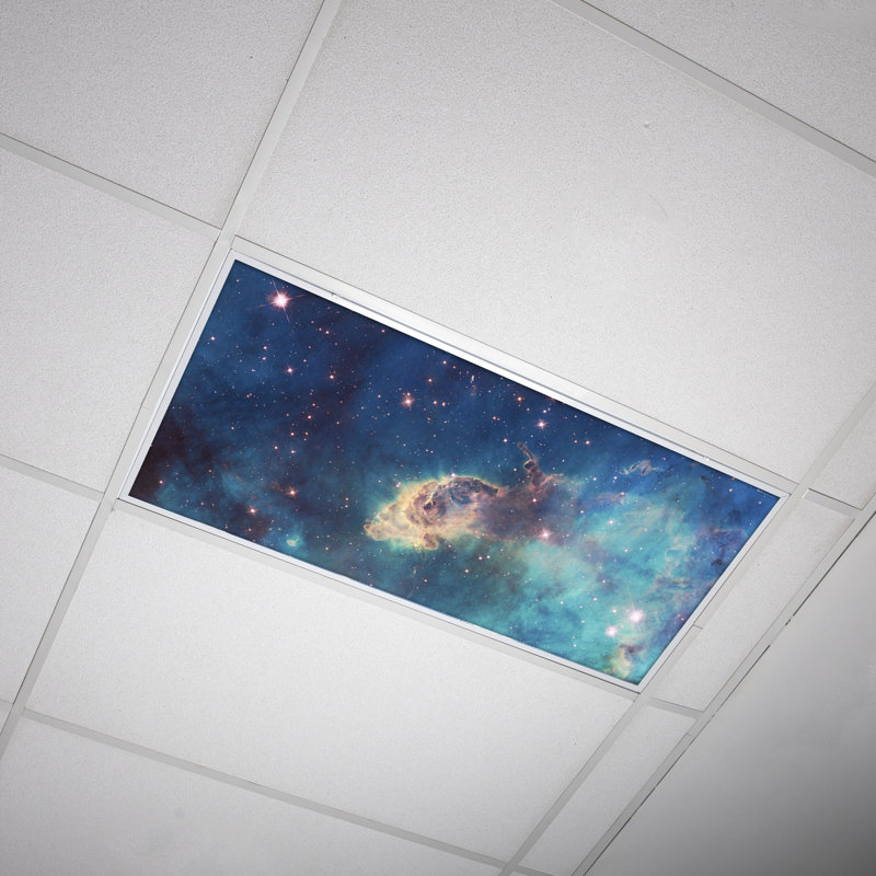 Octo Lights - Fluorescent Light Covers - Flexible Decorative Light Diffuser Panels - Astronomy - For Classrooms And Offices - Astronomy 017