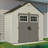 Outdoor Vanilla 8 ft. W x 4 ft. D Plastic Storage Shed
