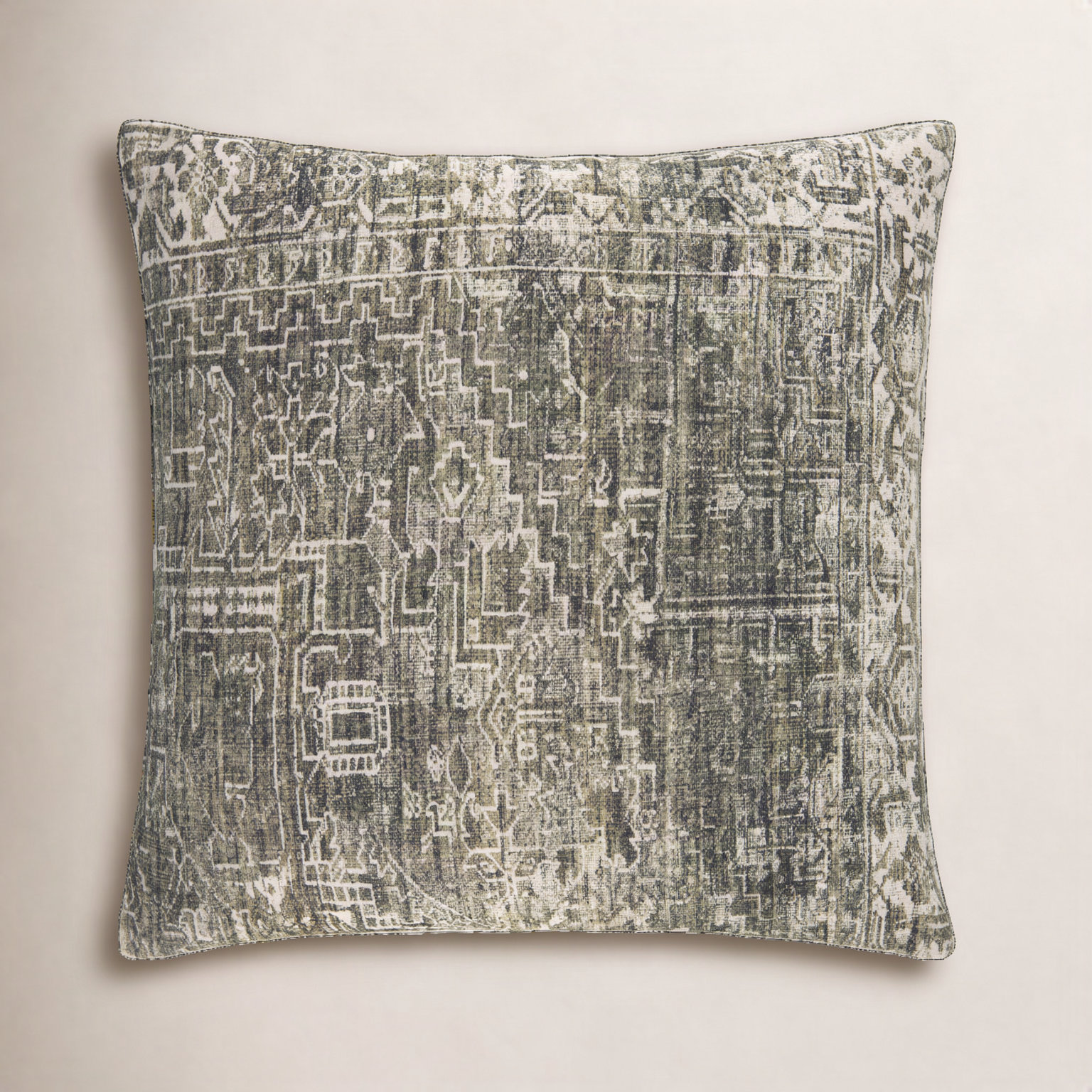Galey Alix x Livabliss Toole Pillow Cover, 22"H x 22"W, Down, Green