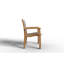 Chaise de patio empilable en teck-88445440