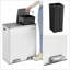 Steel Step On Multi-Compartment Rubbish & Recycling Bin-1595479697-1595479699