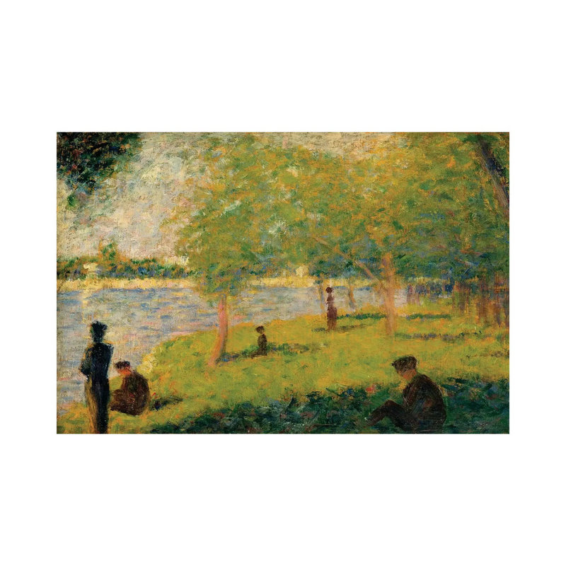 Study For A Sunday On La Grande Jatte by Georges Seurat - Wrapped Canvas Painting, 66.04 cm H x 45.72 cm W x 3.175 cm D
