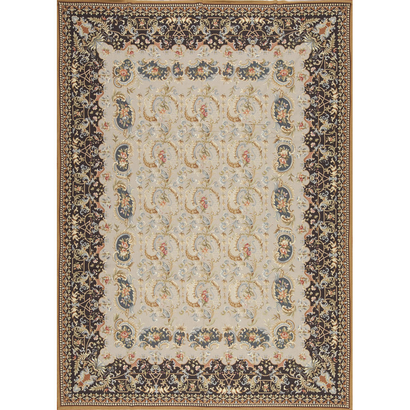 Highland Needleworks Flatweave Wool Area Rug, Rectangle 6' x 9'