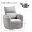 Power Swivel Rocking Recliner chair / 4 Massage Points / USB & Type-C Charge, 2 Pillows-748496036