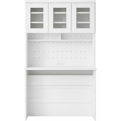 71.5" h Kitchen Cabinet with Trash Can Storage, Kitchen Trash Can Cabinet with Microwave Stand, 35.4" Wide Kitchen Pantry for Dining Room