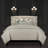 Lumiere Truffle Microfiber Reversible Mid-Century Modern Duvet Cover & Insert-49088599-49088595