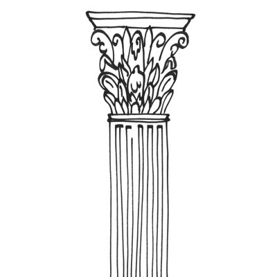 Ancient Column II 1 Piece Wrapped Canvas Wall Art