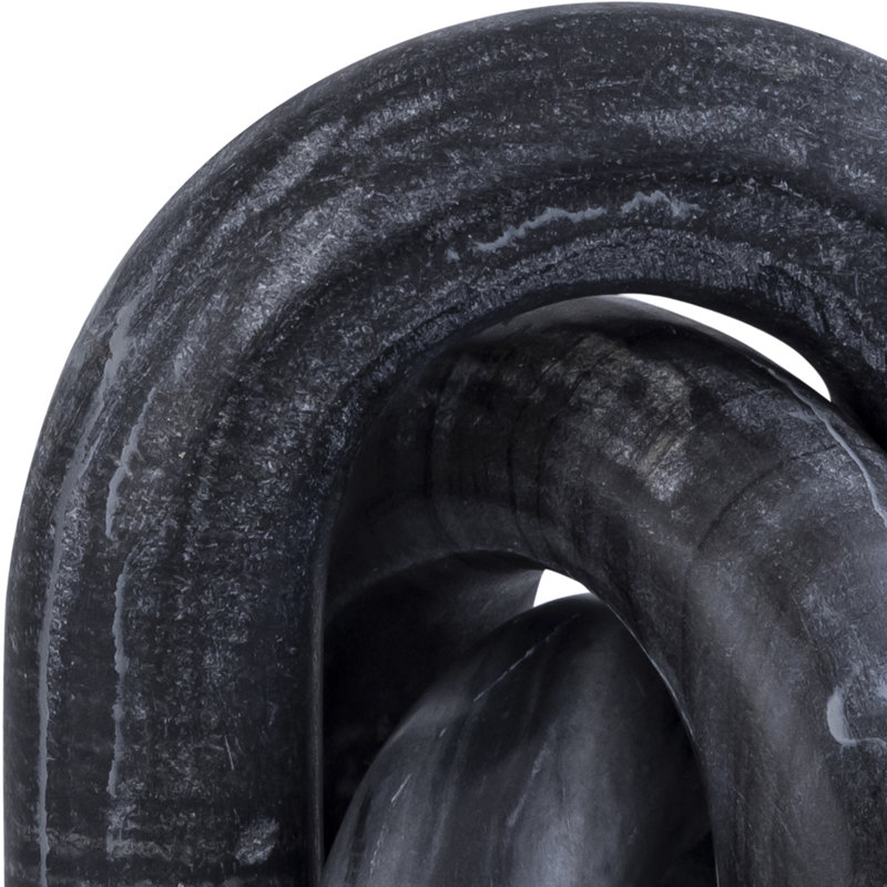 Arco Marble Decorative Object, Black