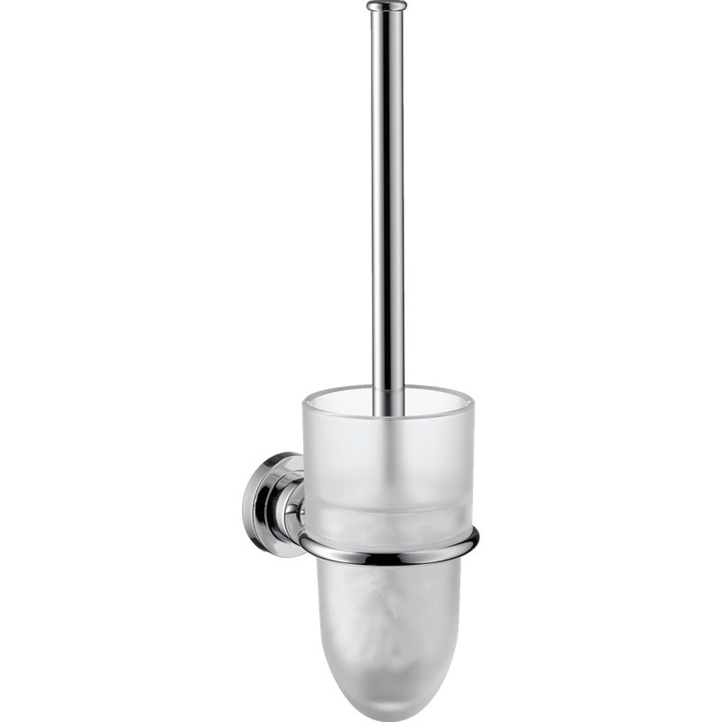 Citterio 14.5in. H Wall Mounted Toilet Brush and Holder, Chrome
