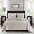 3 Piece Velvet Quilt Set Ivory King/Cal King