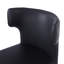 28 tabourets de bar à hauteur de comptoir 28 po, 2 chaises rembourrées en cuir de polyuréthane noir avec structure en métal et repose-pieds pour la cuisine-118008251