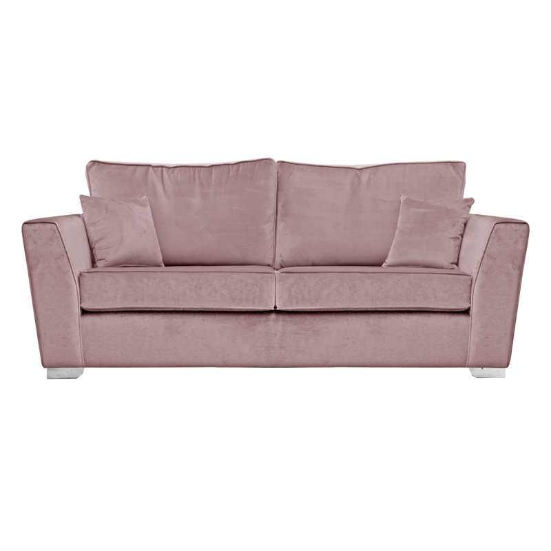 Quade Velvet Sofa, Pink