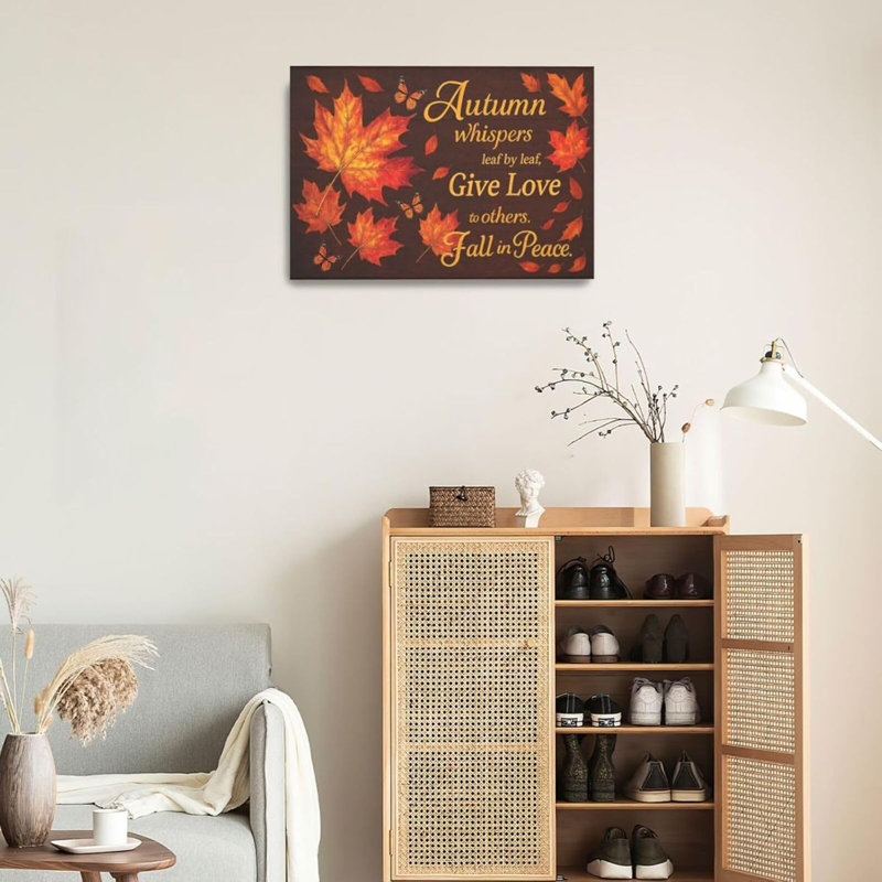Feuilles d'érable d'automne, art mural sur toile chrétienne, images du Christ, impressions de versets de la Bible