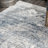 Eugenio Barbed Iris Medallion Blue/Gray Rug-1767086439