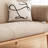 Solid Wood Log Fabric Sofa