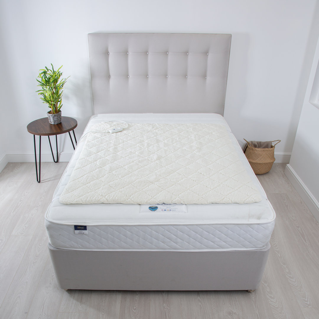 Silentnight Teddy Fleece Electric Blanket - Easy Fit Heated Under blanket with 3 settings